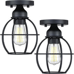 Revtronic 1-Light Ceiling Light Fixture, Matte Black