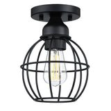 Revtronic 1-Light Ceiling Light Fixture, Matte Black