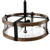 Revtronic 51114 4-light Wood Farmhouse Pedant Light